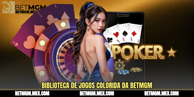 Biblioteca de jogos colorida da BetMGM