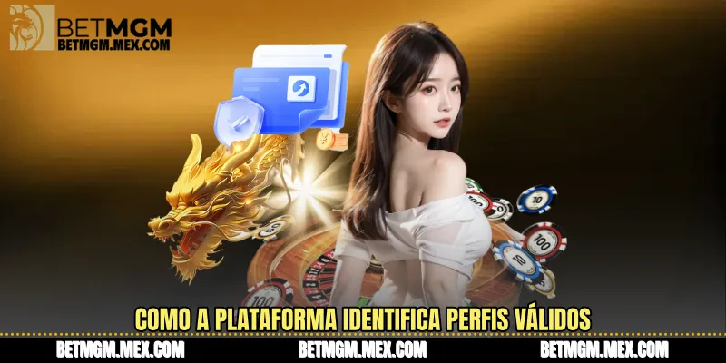 Como a plataforma identifica perfis válidos