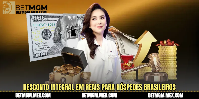 Desconto integral em reais para hóspedes brasileiros