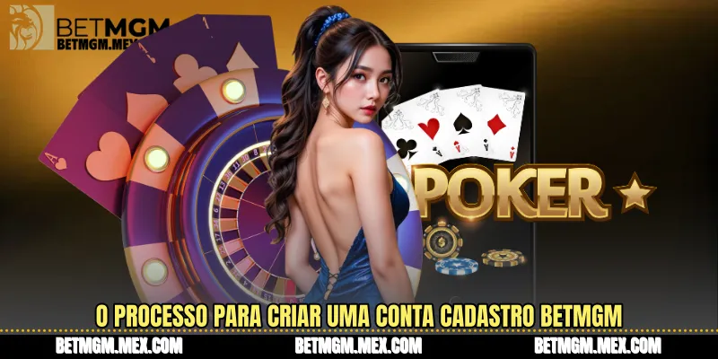 O processo para criar uma conta Cadastro Betmgm