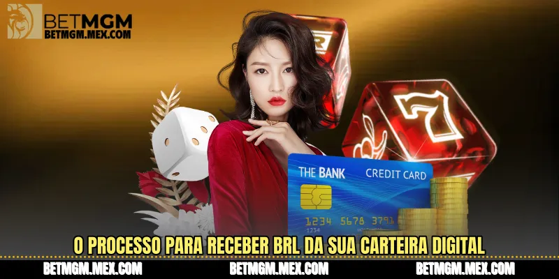 O processo para receber BRL da sua carteira digital