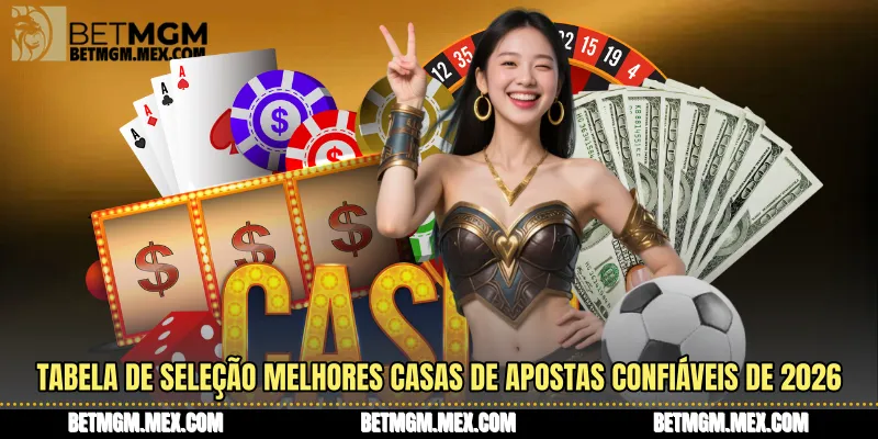 Tabela de seleção Melhores Casas de Apostas Confiáveis de 2026 Composto BRL