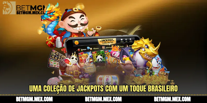 Uma coleção de jackpots com um toque brasileiro